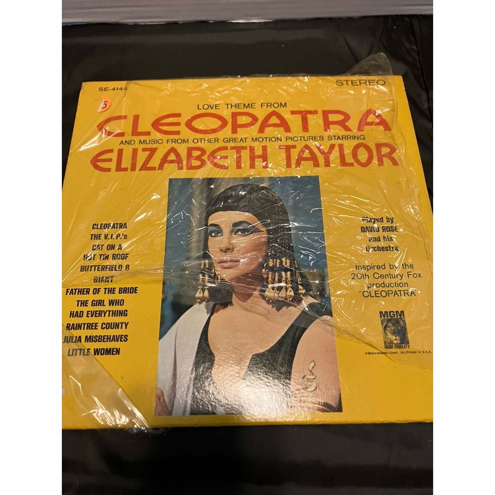 Elizabeth Taylor - Love Theme From Cleopatra -Vinyl Record -1963 Vintage Music